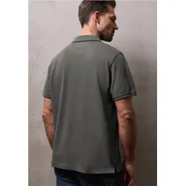 STREET ONE Basic Piqué Poloshirt mit Kontrastdetail - Grau
