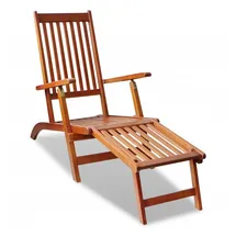 vidaXL Liegestuhl 56 x 167 x 75 cm braun klappbar