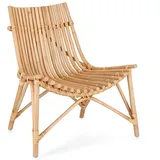 Sessel Menendez aus Rattan, Natur