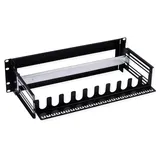 Value 19"-Tragrahmen für Hutschienengeräte, 3HE, schwarz