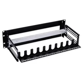 Value 19"-Tragrahmen für Hutschienengeräte, 3HE, schwarz