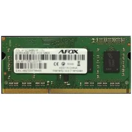 AFOX AFSD38BK1P 8GB 1x8GB DDR3 1600MHz SO-DIMM Single-Channel Schwarz