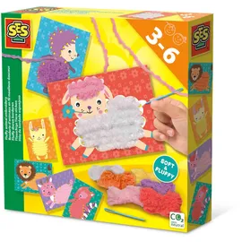 SES Creative 14043 Flauschige Tiere Sticken, diverse Farben