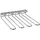APS 93398 Gläserschiene, 29,5 x 32 x 6 cm, hochwertiger Gläserhalter aus verchromtem Metall, Weinglashalterung für 12 Gläser, Halter zum Aufhängen von Gläsern für Küche, Bar, Restaurant, verchromt