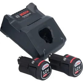 Bosch GSR 12V-15 Professional inkl. 2 x 2 Ah + L-Boxx 0601868109