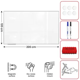 ALLboards Whiteboard 200 x 120 cm Weiß