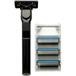 SHAVEMEBABY Set: Designgriff mit 4 Klingen Rasur   