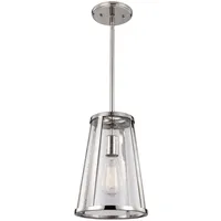 Elstead Lighting Harrow 1-flg. 31 cm quadratisch poliertes Nickel