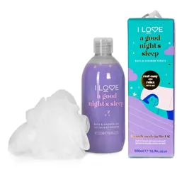 I Love Bathtime Treats A Good Night's Sleep Geschenkset für die Dusche