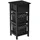 Costway Nachtschrank mit Schublade 28 x 26 x 60 cm Schwarz