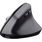 Trust Bayo+ Multidevice Ergonomic Wireless Mouse schwarz, ECO zertifiziert, USB/Bluetooth (25146)
