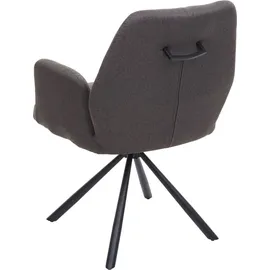 MCW Esszimmerstuhl H71 Stoff grau-braun
