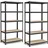 Songmics Lagerregal Metall 50 x 100 x 200 cm schwarz