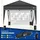 tillvex Faltpavillon 3 x 3 m inkl. 2 Seitenteile Anthrazit