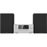 Kenwood M-925DAB-S - Micro HiFi-System mit DAB+, CD, USB, Bluetooth, 2 x 50 Watt RMS und TFT-Display; Frosted aluminium Stereoanlage