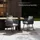 Tectake Lugano Gartenstuhl 61 x 60 x 73 cm schwarz 2 St.