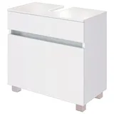 WELLTIME Waschbeckenunterschrank WELLTIME "Baabe", weiß, B:60cm H:55cm T:35cm, Holzwerkstoff, Schränke, Waschbeckenunterschrank, Badmöbel Breite 60 cm, hängende Montage