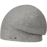 Stetson Shirley Kaschmir Strickmütze - Unifarbene Mütze aus Kaschmirwolle - Oversize-Baske für Damen und Herren - Luxuriöse Wintermütze - Herbst/Winter grau One Size - Einheitsgröße