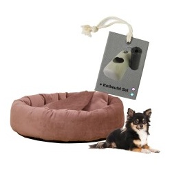 Rohrschneider ® Hundekissen inkl. Gratis-Beigabe, Kuschelhöhle 