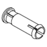 Pressalit Gleitbuchse A7222 mit Distanzkante, grau