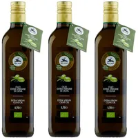 3x Alce Nero Bio-Natives Olivenöl Extra,mit italienischen Bio-Oliven,750ml
