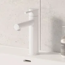 Herzbach Siro L-Size Waschtischarmatur Weiß Matt