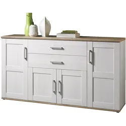 HBZ Meble Romance Sideboard Holzwerkstoff Sibiu Lärche/San Remo hell 186x100cm - Sibiu Lärche