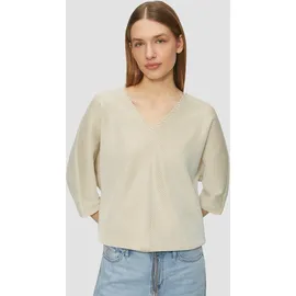 s.Oliver Shirt mit Strukturstreifen und Fledermausärmeln braun 42