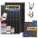 onLite: 900 Watt Balkonkraftwerk - ohne Halterung / 12.66 kWh / 3m