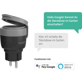 Hombli Smart-Home-Steckdose Schwarz 1 St.