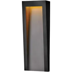 Taper Outdoor Wandleuchte schwarz strukturiert Hinkley HK-TAPER-L-TBK