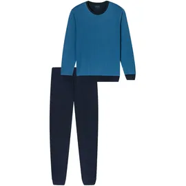 SCHIESSER Schlafanzug Basic Blau 56