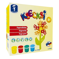 KLECKSI Fingermalfarben, 4 Farben