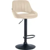 deluke Barhocker SEGAD 47 x 48 x 85 cm Creme/Schwarz