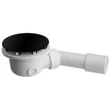 TRIZERATOP Ablaufgarnitur, Siphon Dusche, Badewanne matt schwarz 90mm