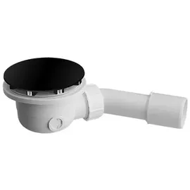 TRIZERATOP Ablaufgarnitur, Siphon Dusche, Badewanne matt schwarz 90mm