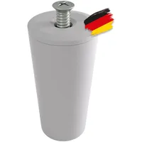 BAUHELD Rolladenstopper 40mm Offen 8 Stück Hellgrau