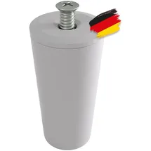 BAUHELD Rolladenstopper 40mm Offen 8 Stück Hellgrau