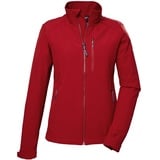 KILLTEC Damen Softshelljacke/Outdoorjacke mit Stehkragen KOS 264 WMN SFTSHLL JCKT, rot, 46,