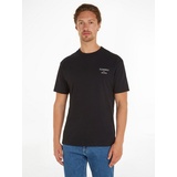 Tommy Jeans T-Shirt »TJM REG CORP TEE EXT«, mit Stickerei, schwarz