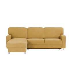 smart Ecksofa  Valencia ¦ gelb ¦ Maße (cm): B: 267 H: 90 T: 173.0
