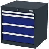 Simplaflex Werkzeugschrank Simplaflex Schubladenschrank, 4 Schubladen, BxTxH 600x575x620 mm blau
