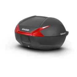SHAD SH47 Red Topcase, schwarz