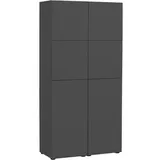 MÖBELPARTNER Spind Locked 90,8 x 40,7 x 185,2 cm Grau