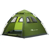 Moon Lence Instant Pop Up Zelt Familie Camping Zelt 4-5 Personen Tragbares Zelt Automatisches Zelt Wasserdicht Winddicht für Camping Wandern Bergsteigen