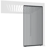 Weide Vertikale Lamellenwand für Weide Pergola 1,23m in Anthrazit aus Aluminium