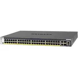 Netgear GSM4352PA M4300-52G-PoE+ (550W PSU) stackl.mgd.Managed Switch mit 48x1G PoE+ und 4x10G incl.2x10GBASE-T and 2xSFP+ Layer 3