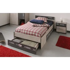 Parisot Kinderbett Fabric 3 90 x 200 cm Esche grau