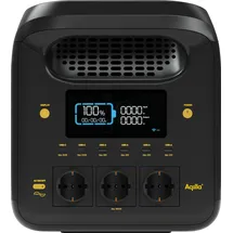 aqiila S1800V2 Powerstation 24Ah LiFePO 4 Schwarz, Gelb Statusanzeige, LED Taschenlampe