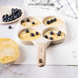 OEM Marmor Bratpfanne für Eier, 4 Abschnitte Klausberg KB-7823
